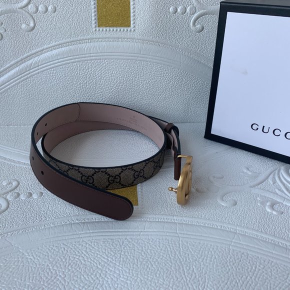GG thin belts with Double G buckle